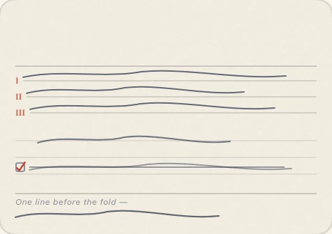Meadow layout: Loose lines for unhurried days