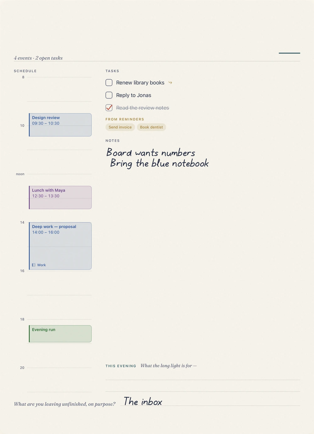 Veranda layout: Wide margins for the last of summer